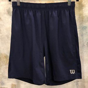 Navy Blue Vented Wilson Shorts